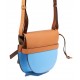 Gate Small Two-Tone Leather Cross-Body Bag