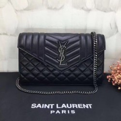 Ysl Evelope Small Bag In Mix Matelasse Grain De Poudre Embossed Leather 526286Bow921000