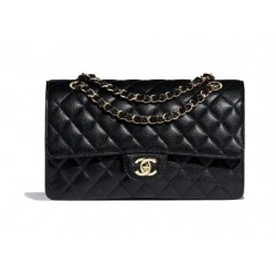 Chanel Classic Double Flap 2018 Jumbo Caviar Gold Hardware Quilted 25-Series 