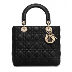 Dior "Lady Dior" Lampskin Bag Cal44550_N0