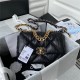 Chanel  Lambskin Quilted Medium Chanel 19 Flap