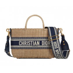 Dior Wicker basket bag