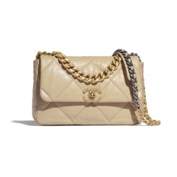 Chanel 19 Flap Bag Reference Guide featuring dual Chain Metals 