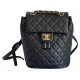 Chanel Urban Spirit Mini Black Gold Hardware Calfskin Leather Backpack