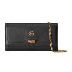 Gucci Diana chain wallet with bamboo