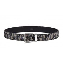 Black and Beige Dior Oblique Jacquard 35 MM Belts
