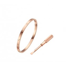 Cartier Love bracelet, small model, Sold with a screwdriver. narrow size: 3.65mm.