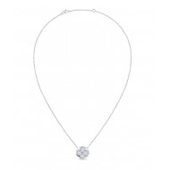 Louis Vuitton Diamond Blossom Sun Pendant, White Gold And Diamonds