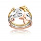 Louis Vuitton Idylle Set Blossom Ring and Bracelet, 3 Golds And Diamonds