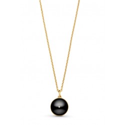 Louis Vuitton B Blossom Medallion, Yellow Gold, White Gold, Onyx And Diamonds Necklace