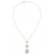 Louis Vuitton Color Blossom Long Earrings, Necklace, Bracelet,White Mother-Of-Pearl And Diamonds ,set Jewelry