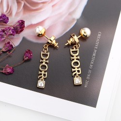 Giraffe Charm Dior Tribales Antique Gold Finish Earring