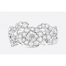 Archi Dior "Milieu Du Siècle Diamant" Ring In 18K White Gold And Diamonds