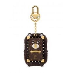 Louis Vuitton Wild Fur Eye-Trunk Bear Bag Charm And Key Holder