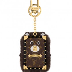 Louis Vuitton Wild Fur Eye-Trunk Bear Bag Charm And Key Holder