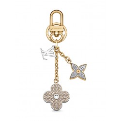 BLOOMING FLOWER STRASS Bag Charm And Key Holder