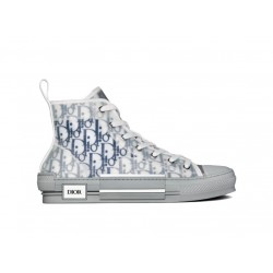 B23 high-top sneaker White and Blue Dior Oblique Canvas