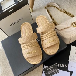 Chanel Dad Sandals leather mules