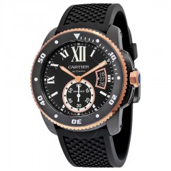 Calibre De Cartier Carbon Diver Watch W2Ca0004