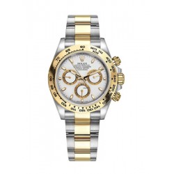 Rolex Cosmograph Daytona Two-Tone White Dial 40Mm Watch