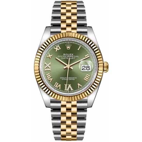 Rolex Datejust 36 Olive Green Dial Midsize Watch 126233